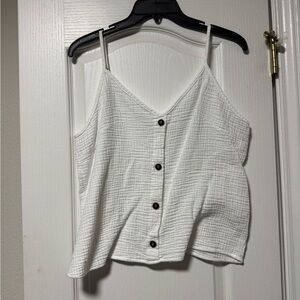 SHEIN White Button-Front Camisole